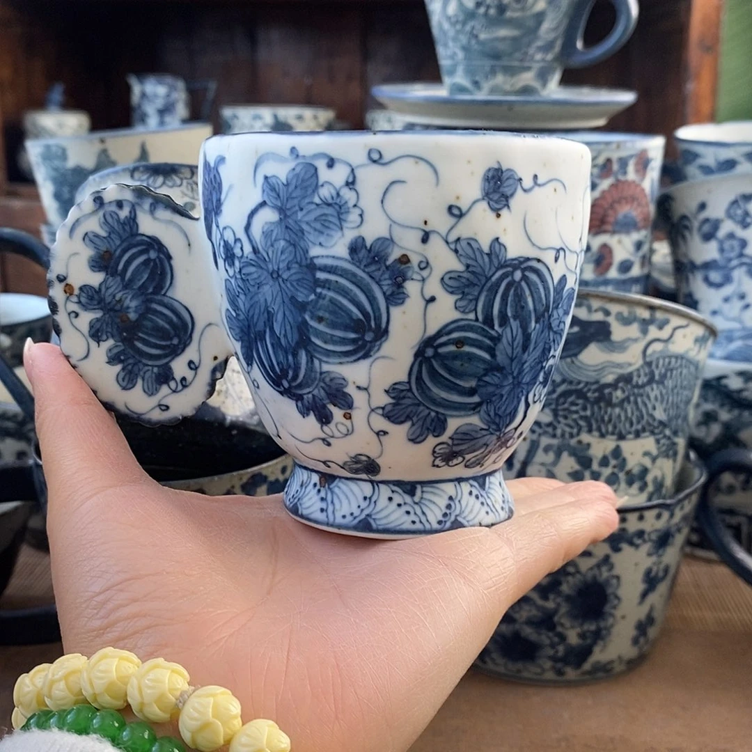 手工手绘青花高温陶瓷