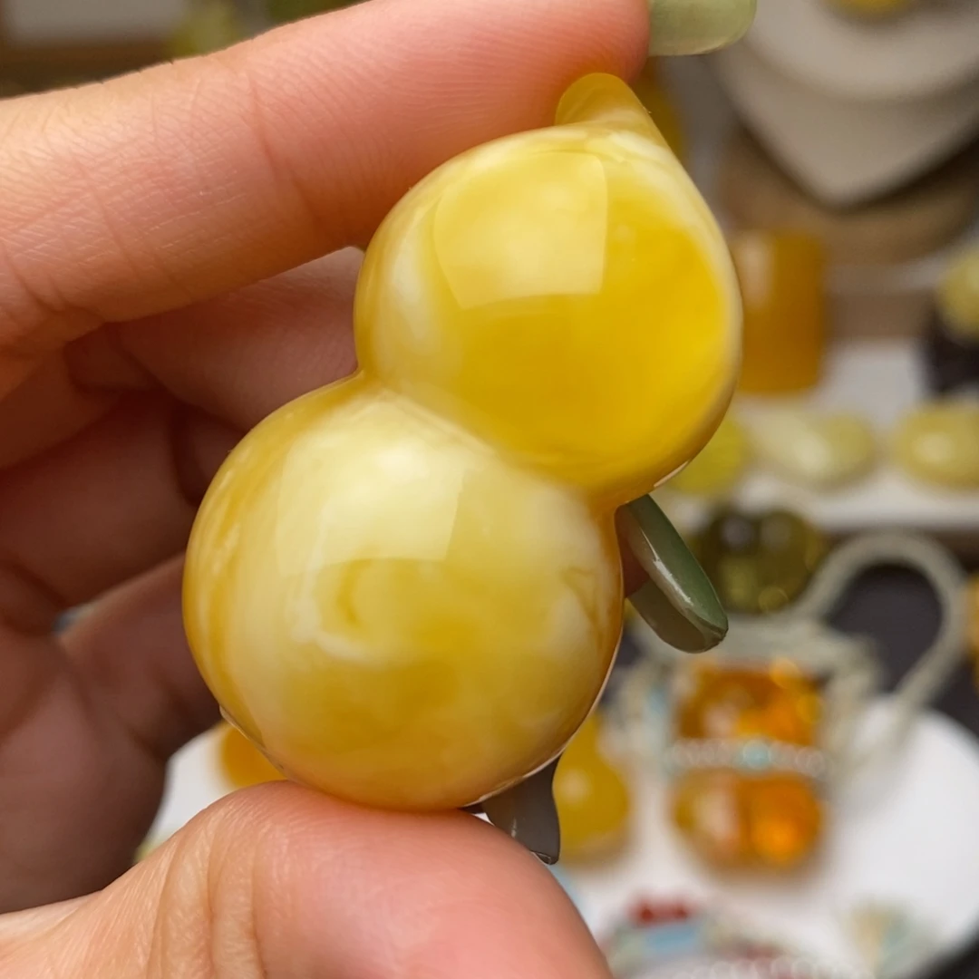 未镶嵌颈饰蜜蜡葫芦