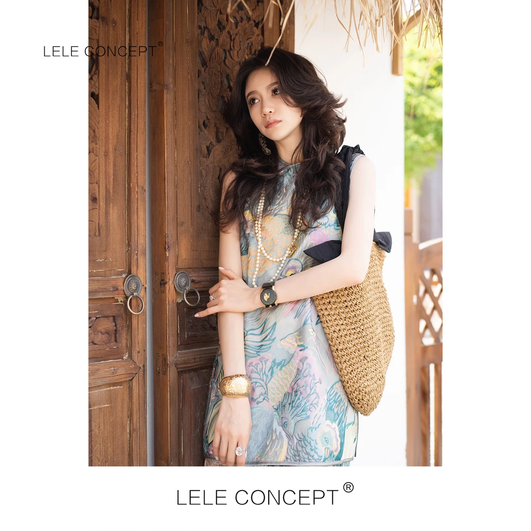 LELE CONCEPT丨新中式轻奢鹦鹉国风上衣S1055