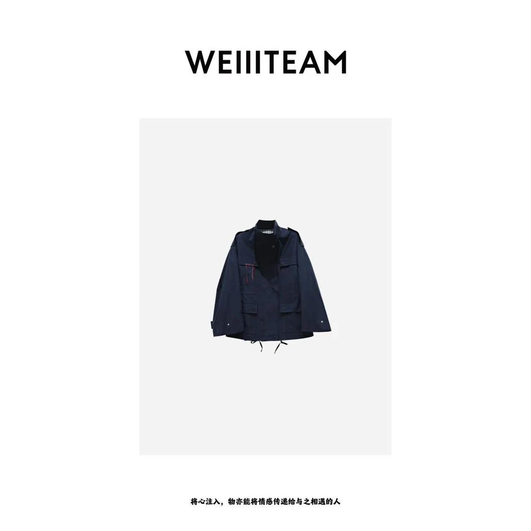 WEIIITEAM “褶裥重构”水洗复古撞色抽绳工装外套 Y17311