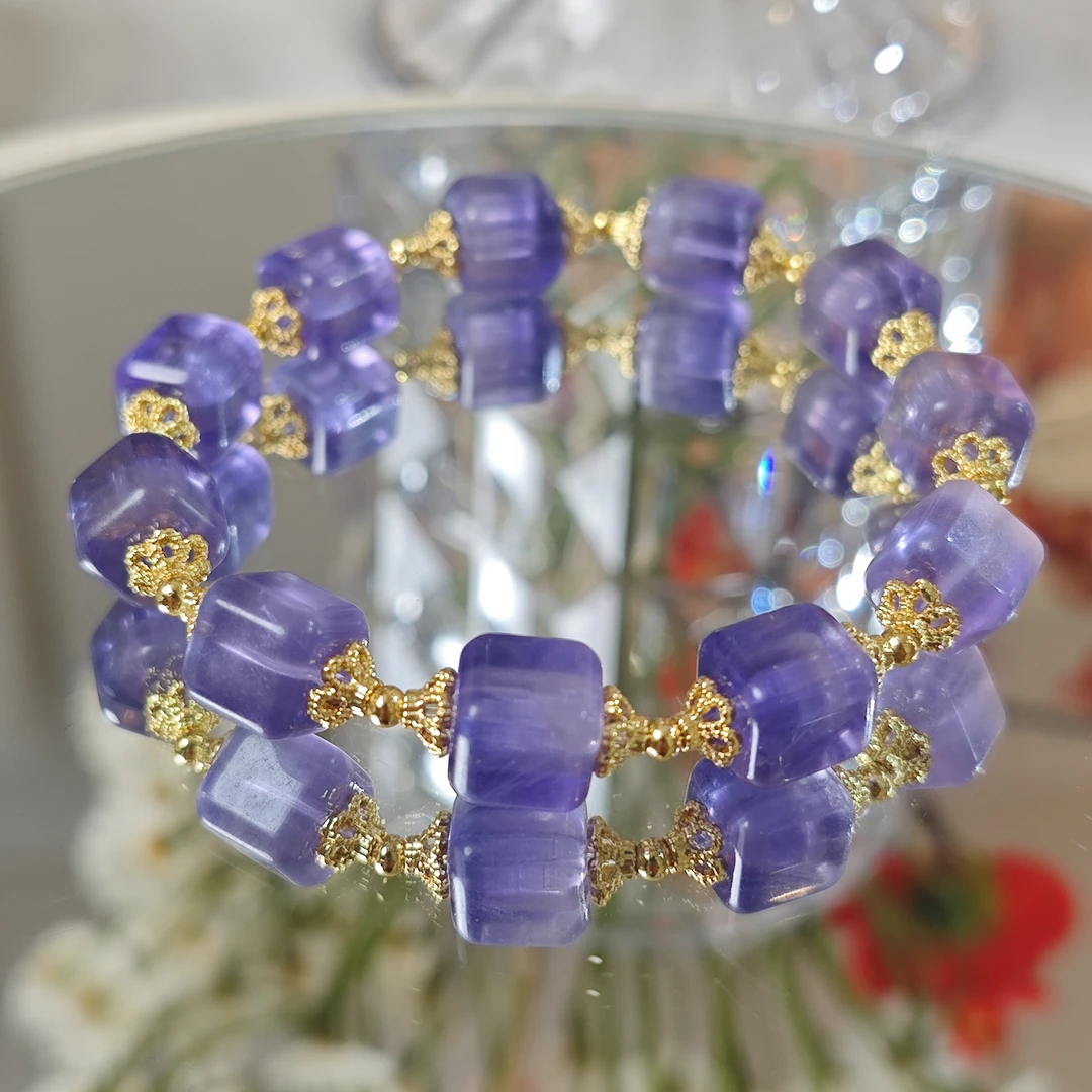 DL2117梦幻萤石方糖手链