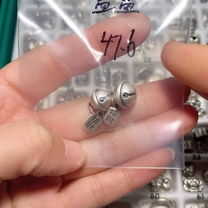 珐琅足银风铃子-盖盖