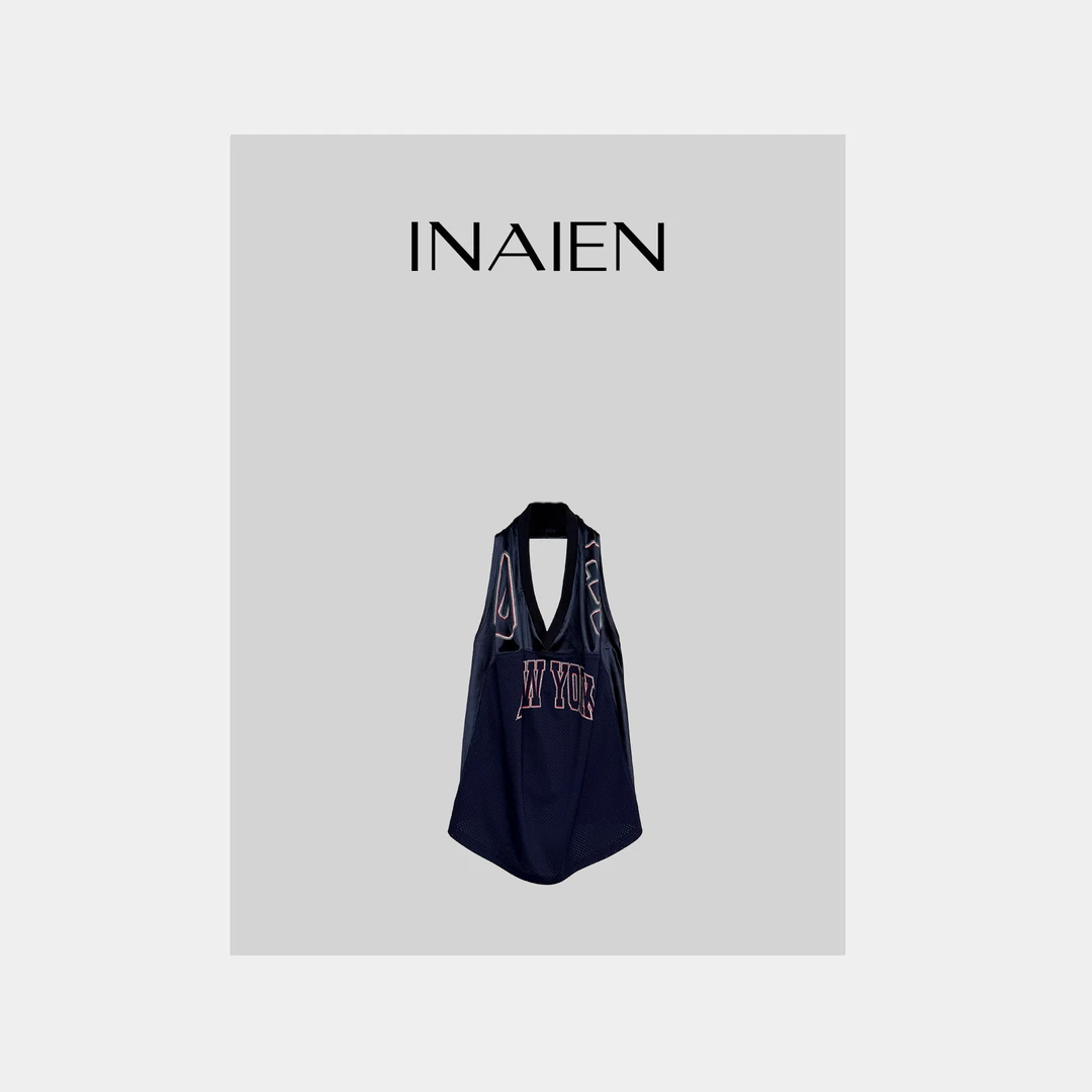 【INAIEN】线上款 “笑笑私服” 挂脖美式球衣w8161