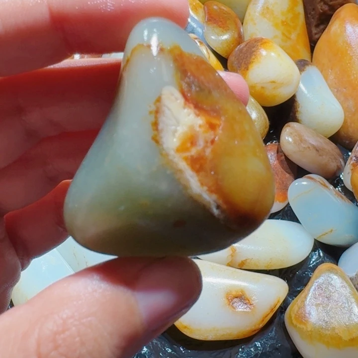 和田玉未镶嵌挂件52克