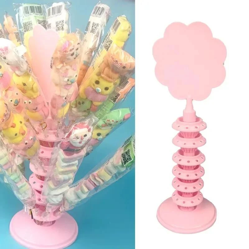 糖葫芦棉花糖棒棒糖展示架糖果塑料摆地摊糖节庆布展架子
