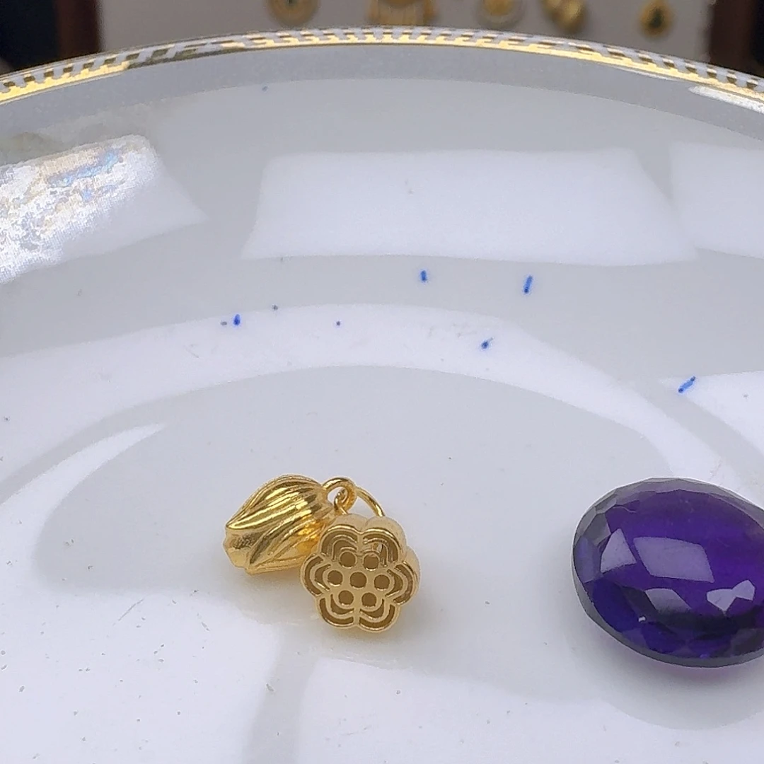 银S925镶嵌紫晶颈饰紫水晶925镶嵌85