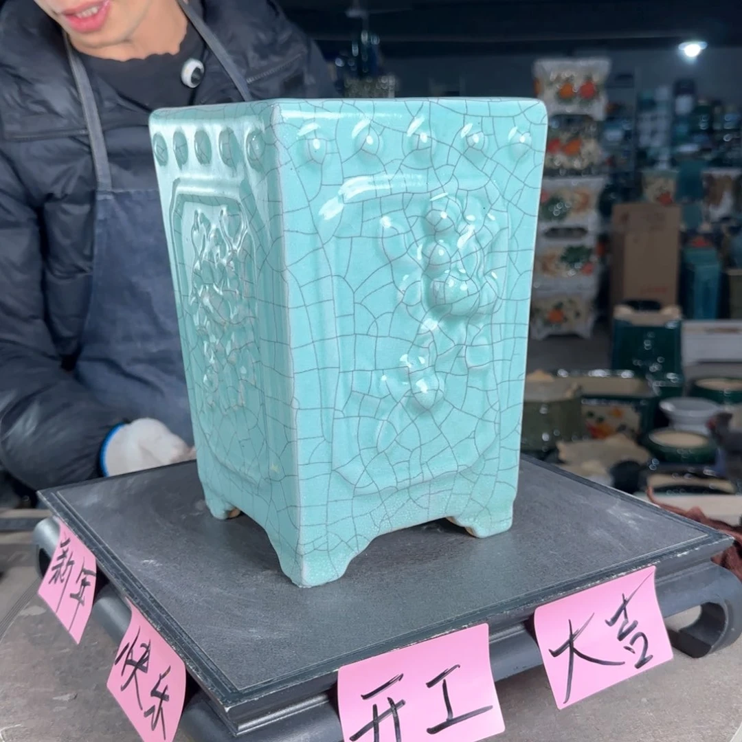 一风堂石湾花盆。微瑕