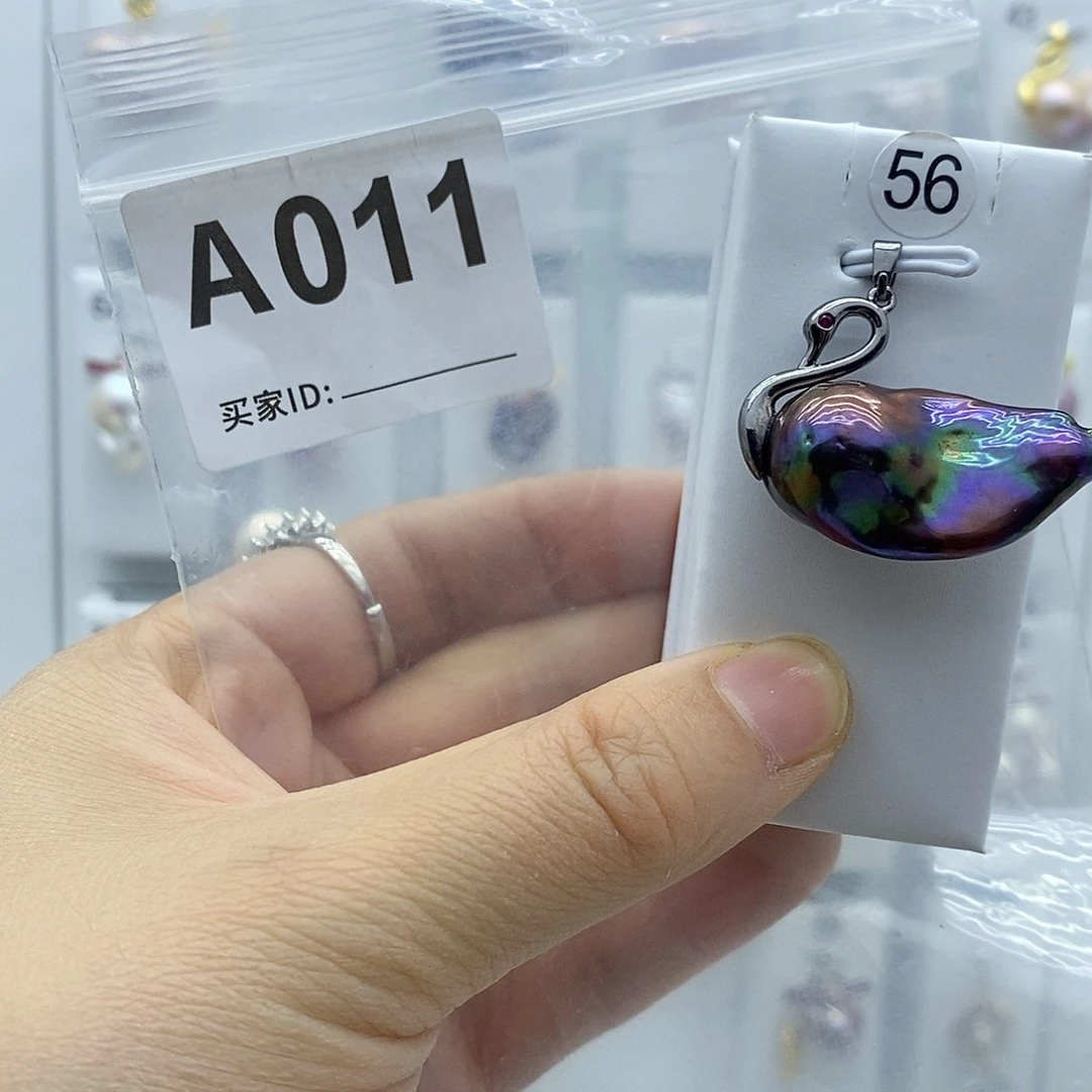 颈饰钛钢淡水珍珠