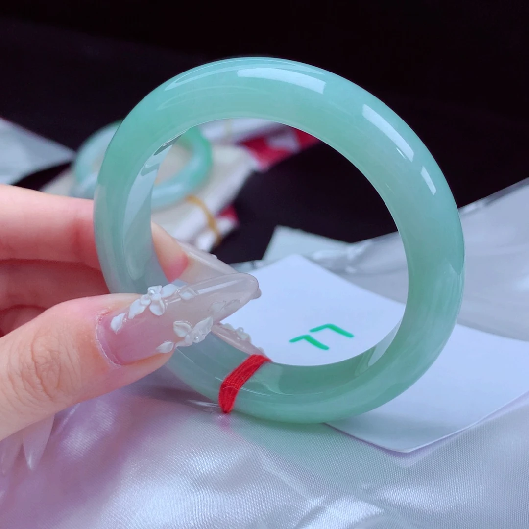 未镶嵌手镯翡翠天然缅甸翡翠A货手镯 77号