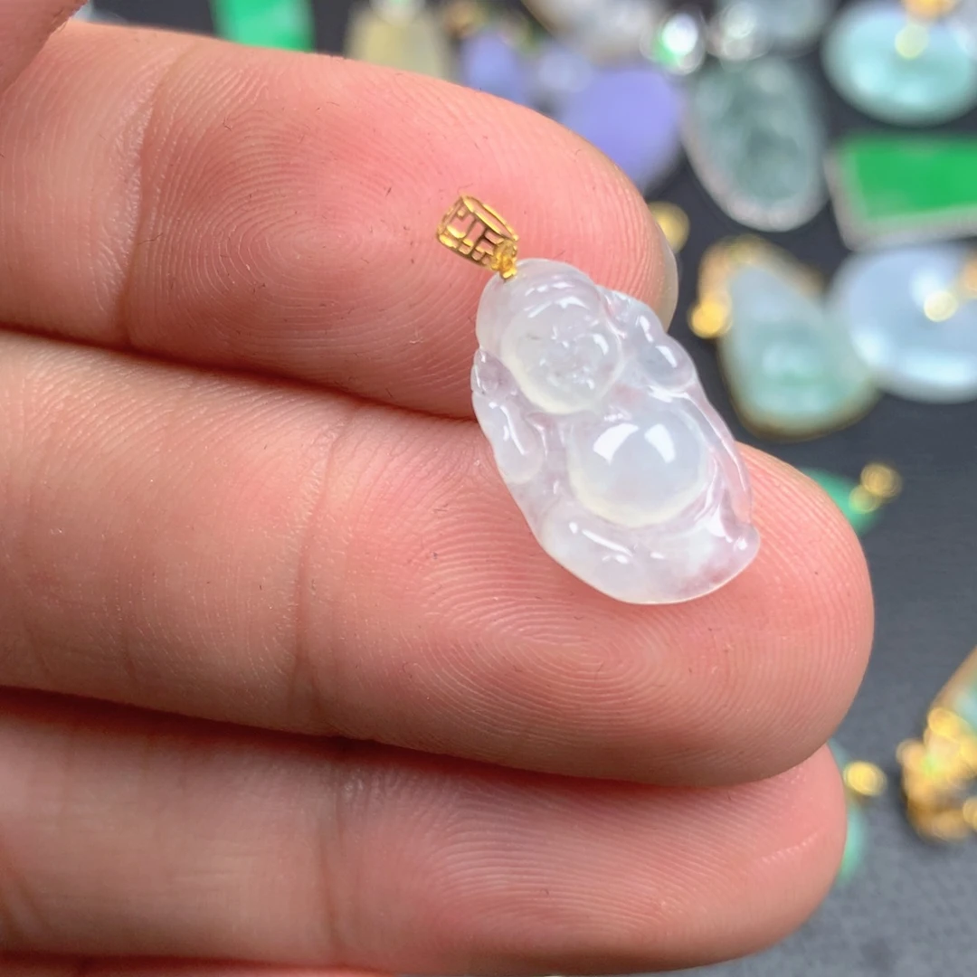 【闪购商品】翡翠18K金镶嵌颈饰翡翠