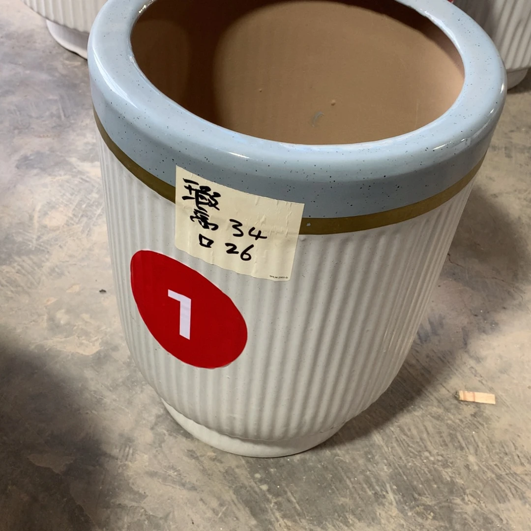 微瑕高温陶瓷花盆