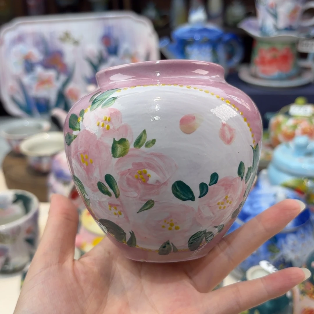 瓷片景德镇手绘高温釉下彩陶瓷茶具