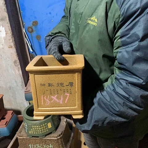 紫砂花盆手工制作