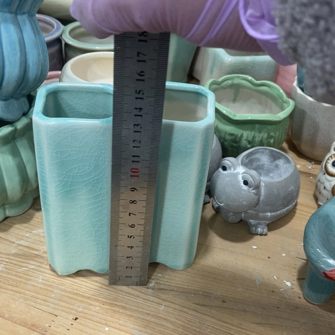 红陶高温陶瓷花盆