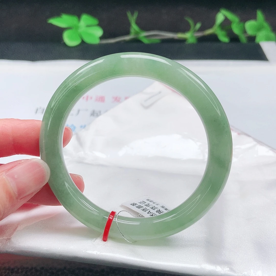 未镶嵌手镯翡翠55圆条