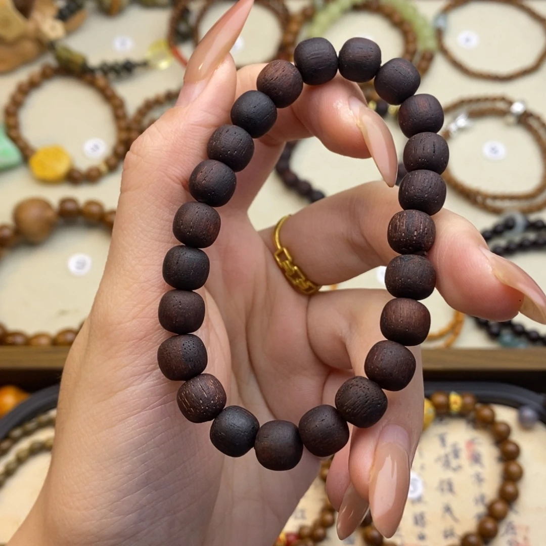 手串降真香未镶嵌桶珠9