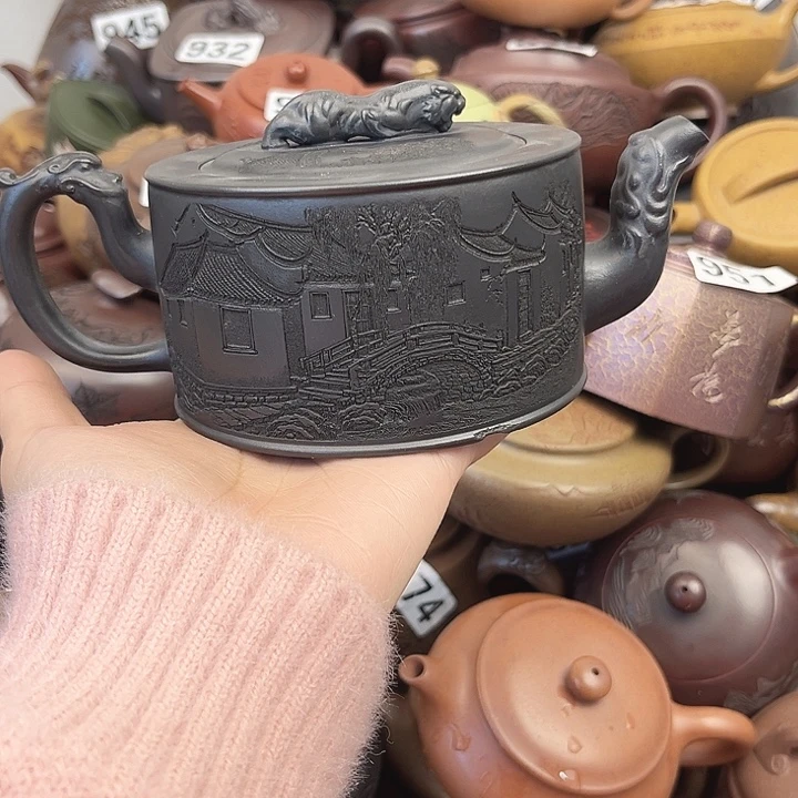 茶壶紫砂底部磕碰