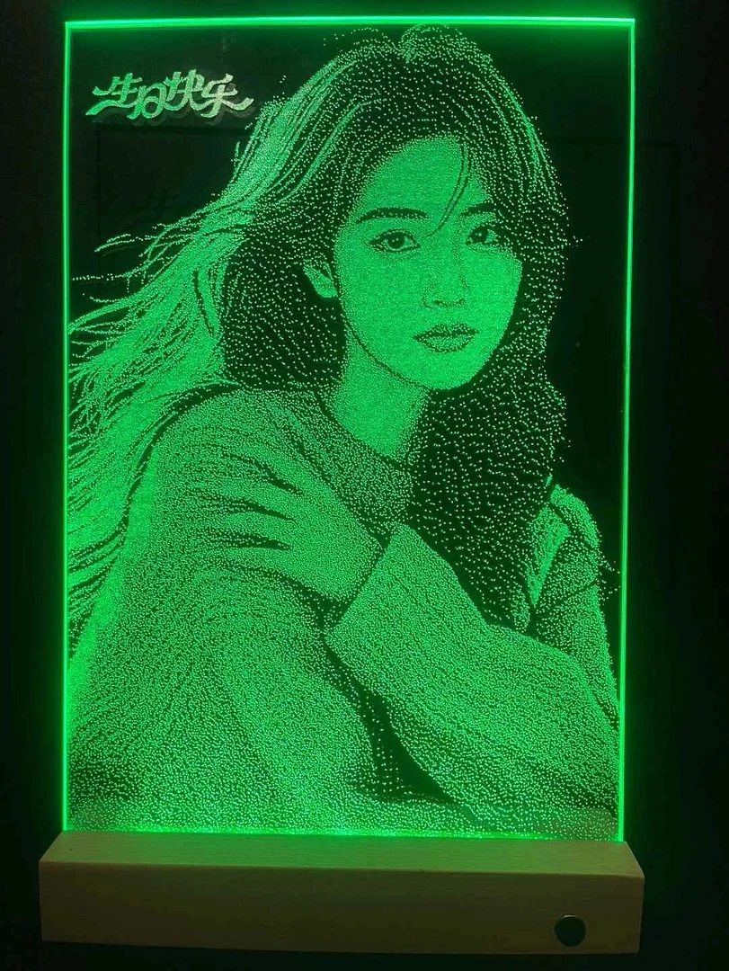 七夕纯手工锤子画私人订制照片情人生日情侣纪念日礼品