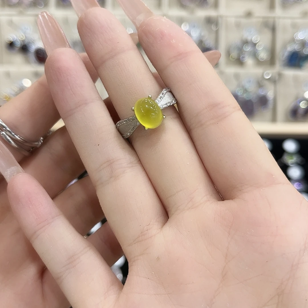 -***W岫玉银S925镶嵌戒指