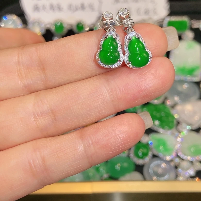 【闪购商品】未镶嵌翡翠耳饰天然翡翠