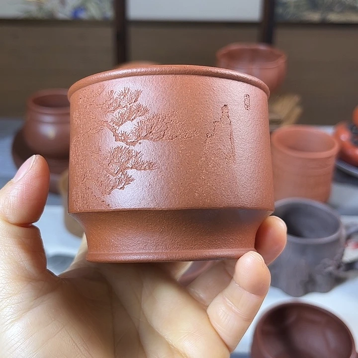 紫砂茶杯全手工主人杯容量200