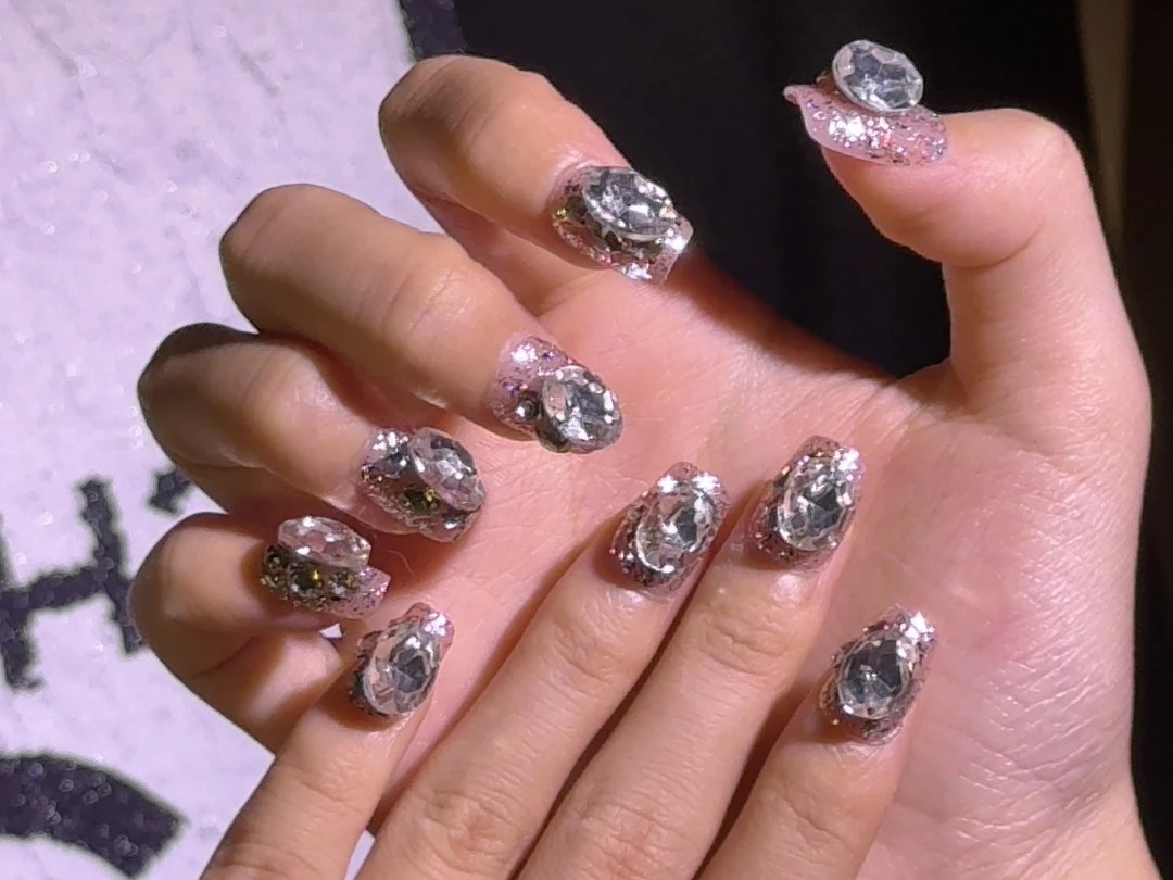 【爆闪满钻】AmberNova新星甲气质猫眼轻奢高级感美甲紫色穿戴甲