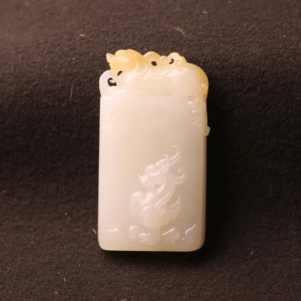 苏州苏玉珩新疆和田玉且末金山貔貅牌男女士吊坠