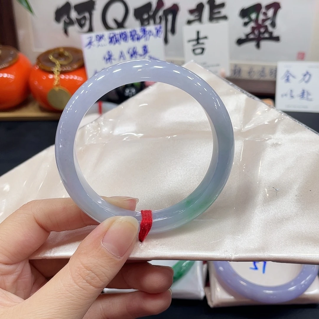 翡翠未镶嵌手镯天然缅甸A货翡翠手镯12