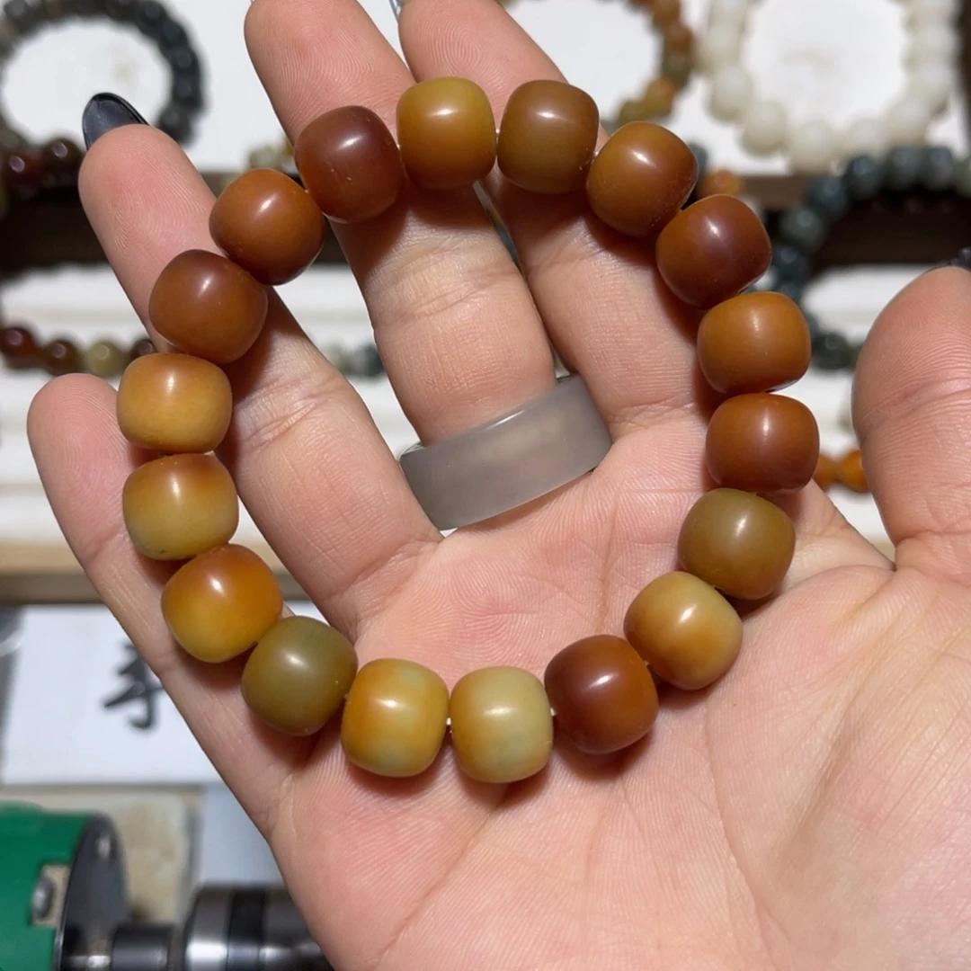 菩提根/象牙果吊坠手工干磨｜卡12桶珠