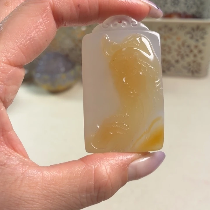 玛瑙/玉髓未镶嵌吊坠(不含链)