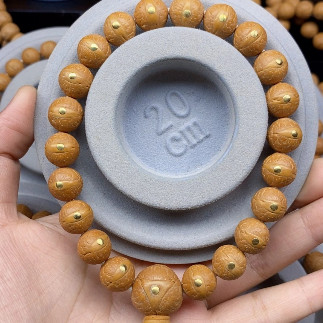 手串凤眼菩提12+新籽铜