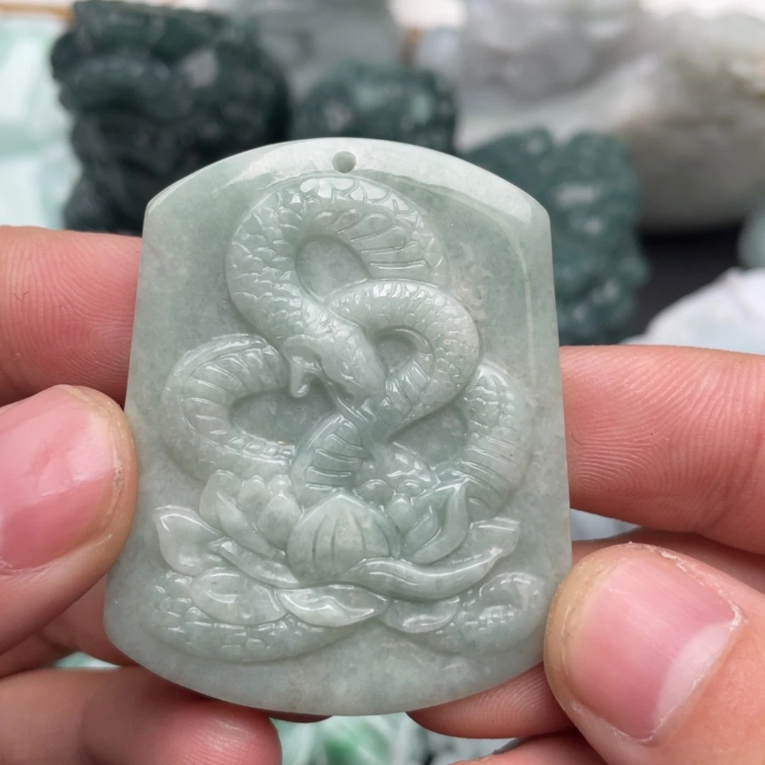 翡翠未镶嵌吊坠(不含链)