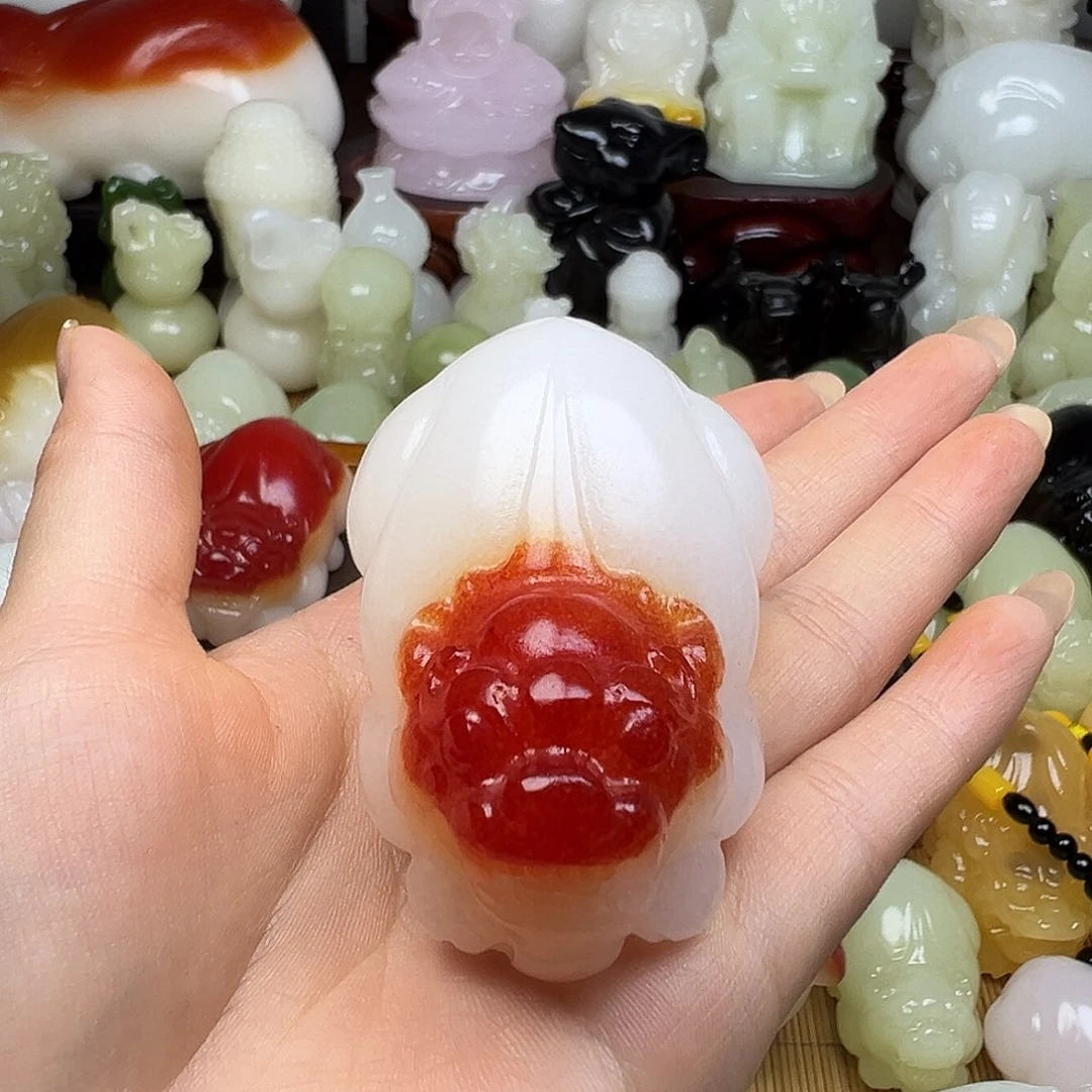 石材红头手把貔貅