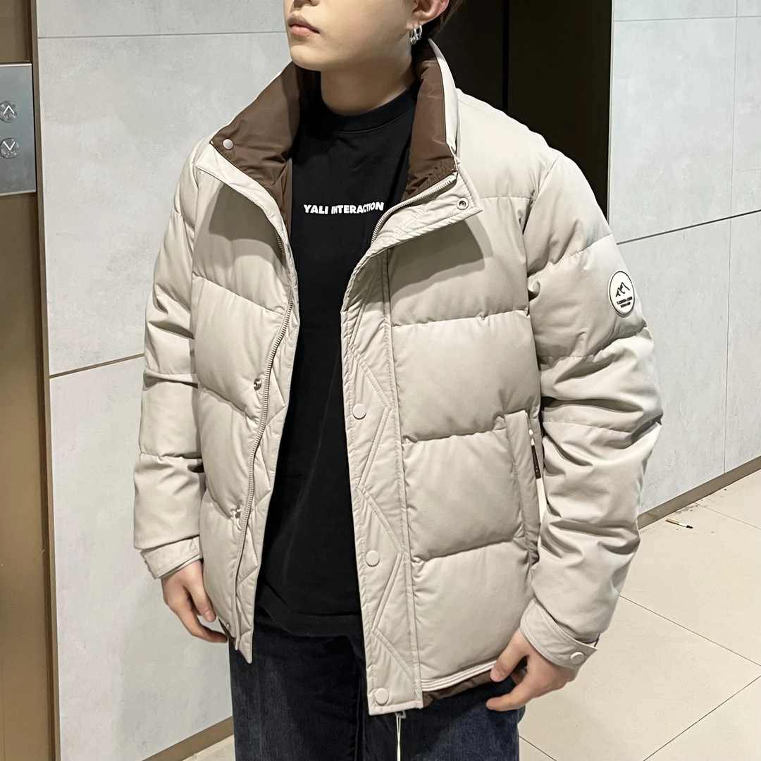 8607冬季新款加厚外套保暖防寒男装休闲防风轻薄潮流百搭上衣