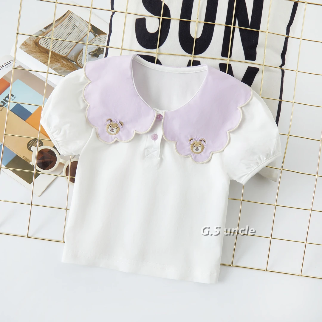 【邻家女孩】H25056女宝新品2025夏装可爱百搭T恤儿童宝宝上衣