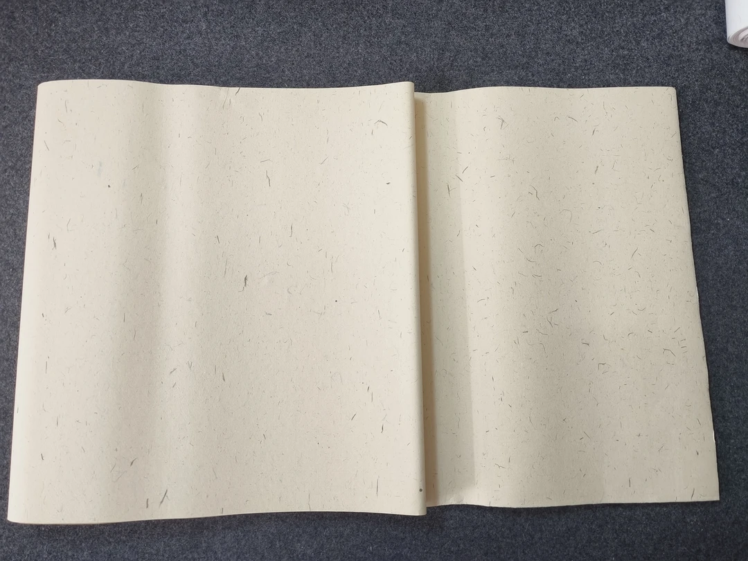 四尺对开黑皮檀皮生宣书法绘画作品（50张）书法用品