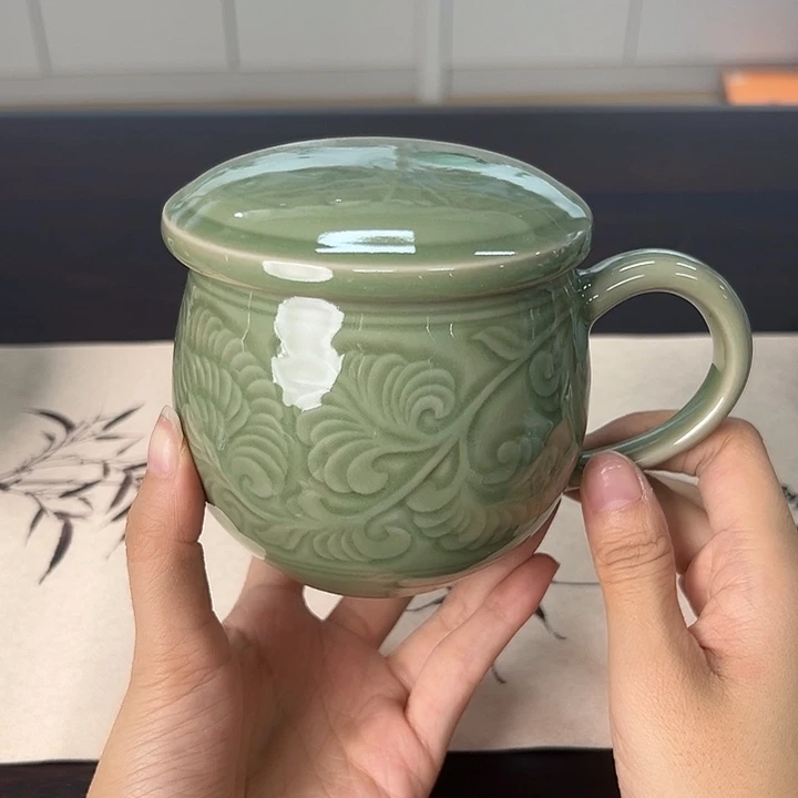 龙泉云间青瓷小米茶器