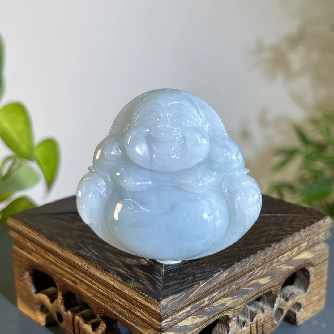 JTW18-93  天然缅甸A货翡翠 佛公