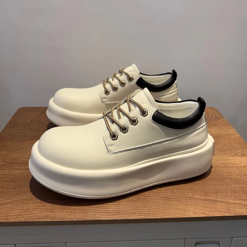 2025春夏季新款Q版小板鞋厚底增高小众设计可爱大头男鞋