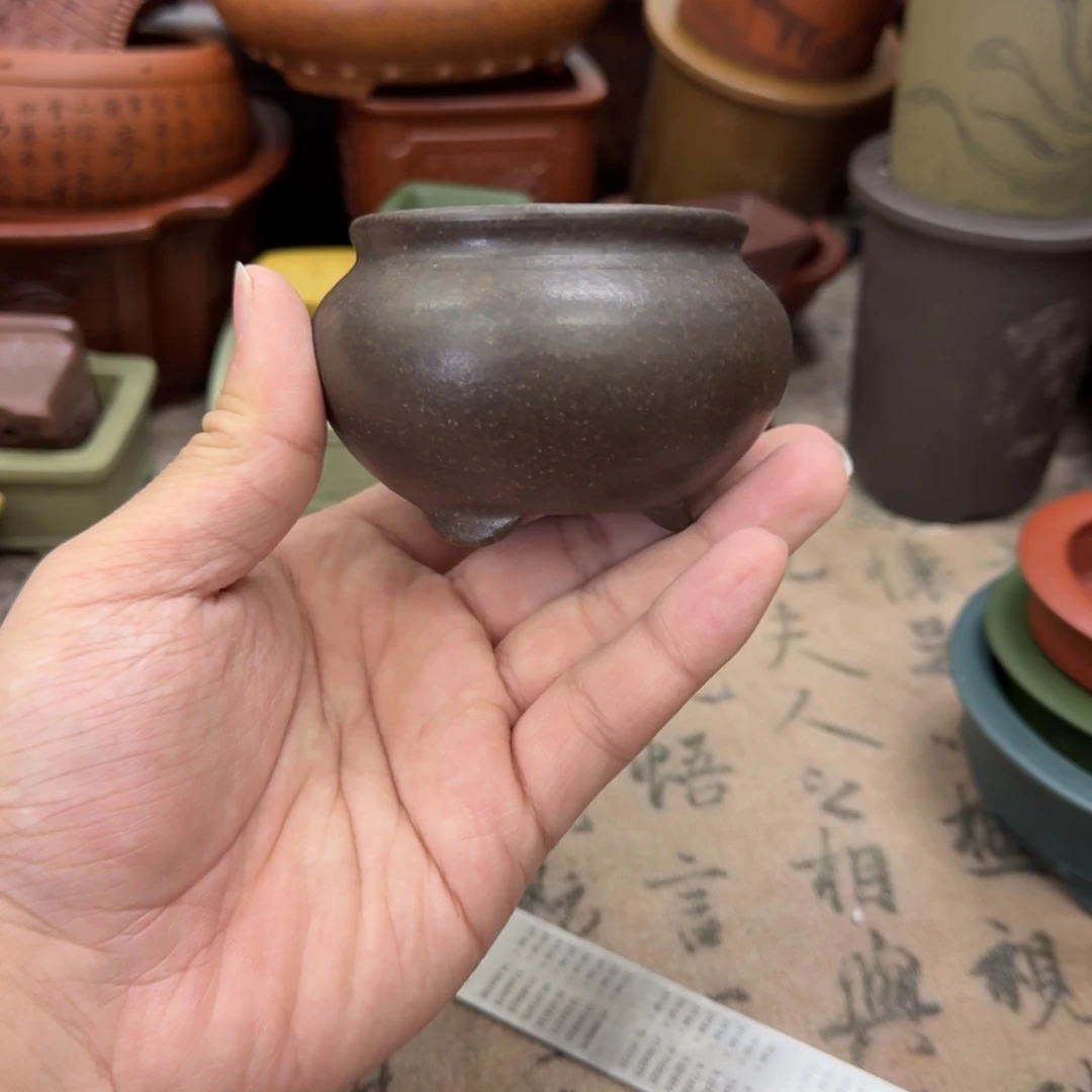 紫砂花盆宜兴紫砂正品6x4
