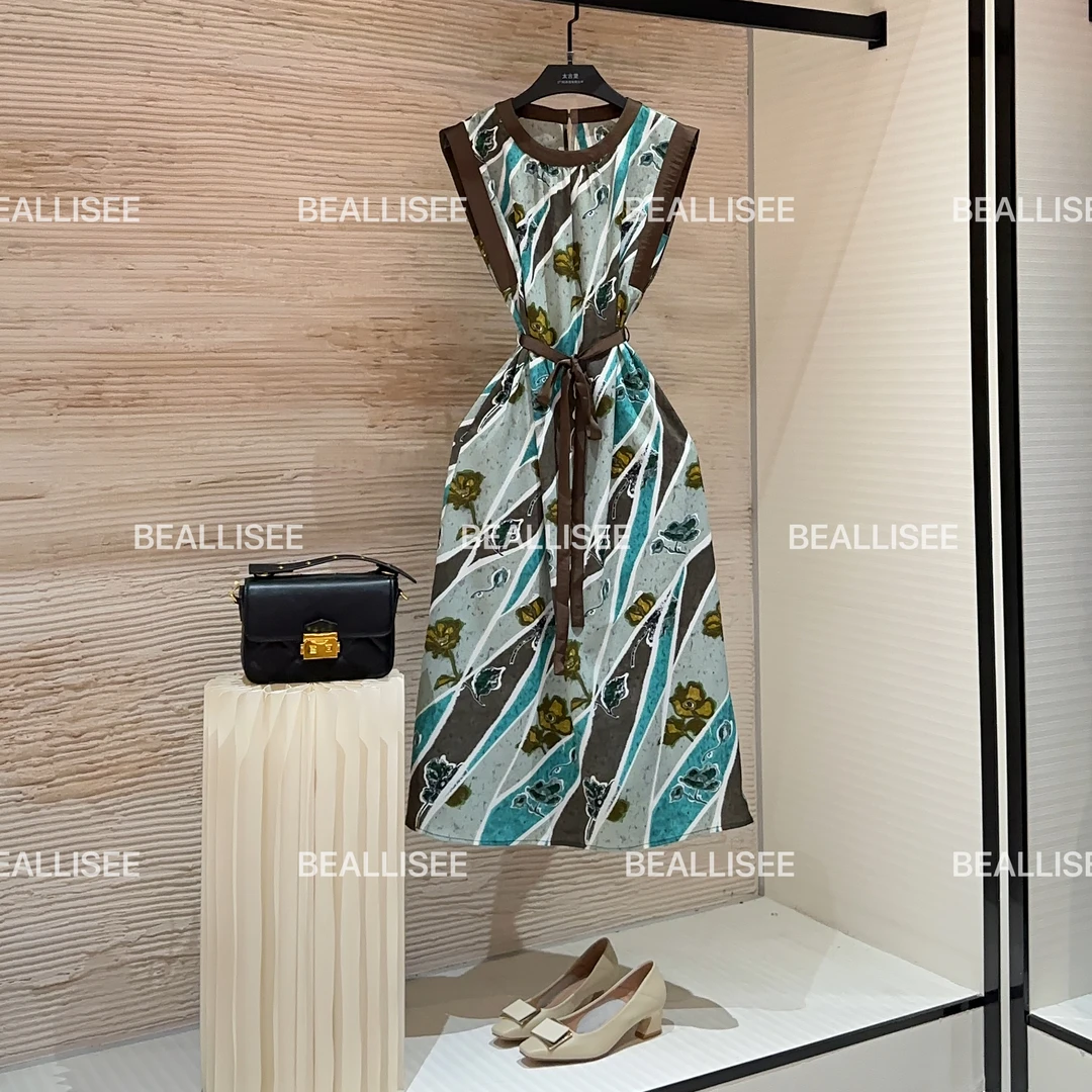 【宠粉价】夏季新款无袖显瘦国风时尚气质宽松连衣裙W-A659