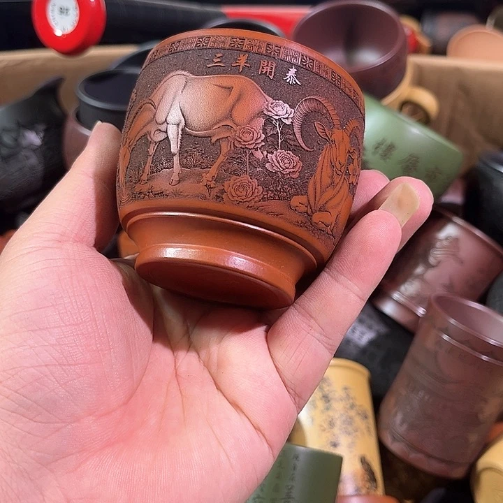 茶杯紫砂全手工紫砂主人杯