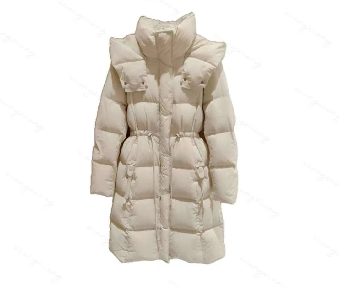 【丽公主】泡芙云朵零压羽绒服24新款长款连帽新国标90白鸭绒68F688