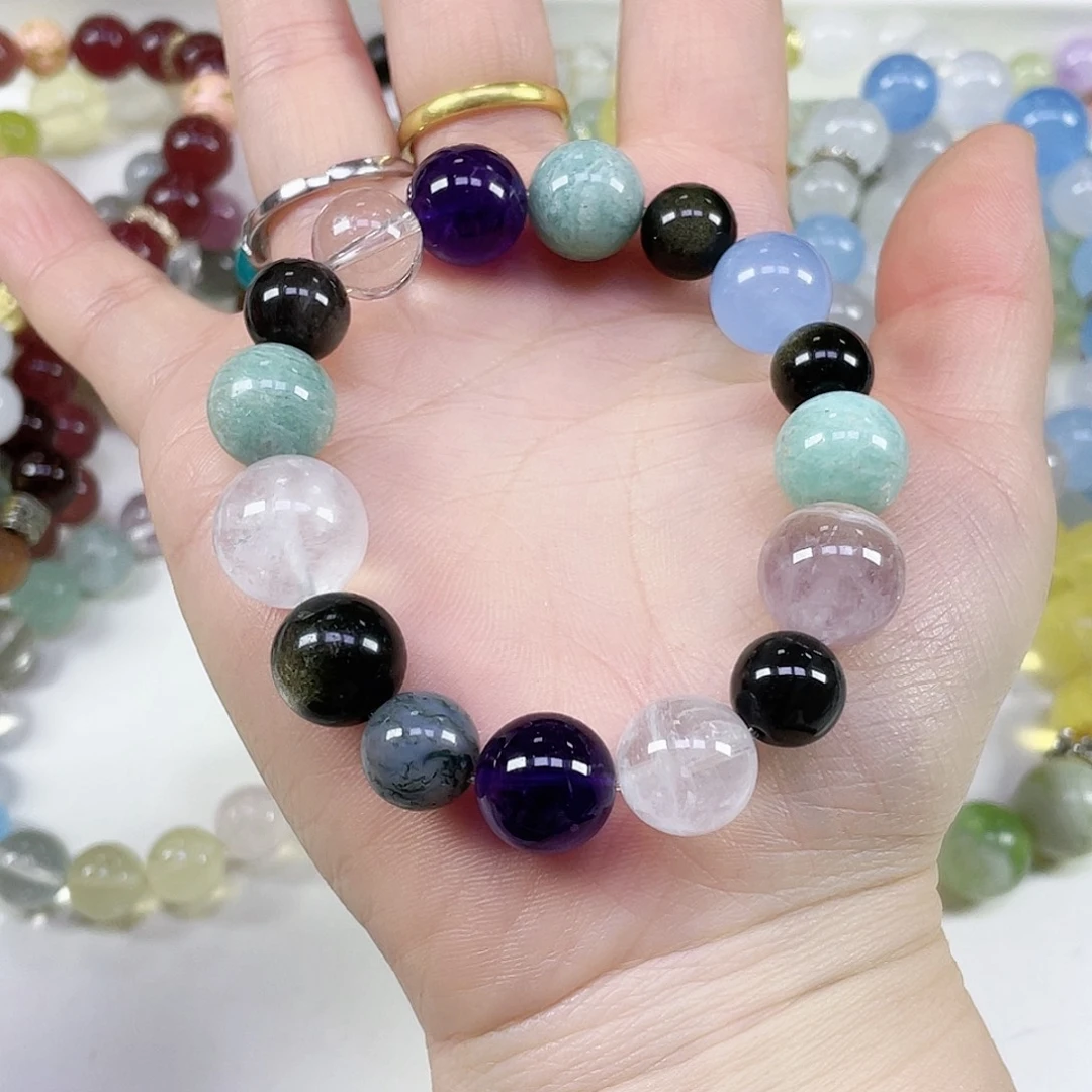 水晶手链未镶嵌天然水晶手串