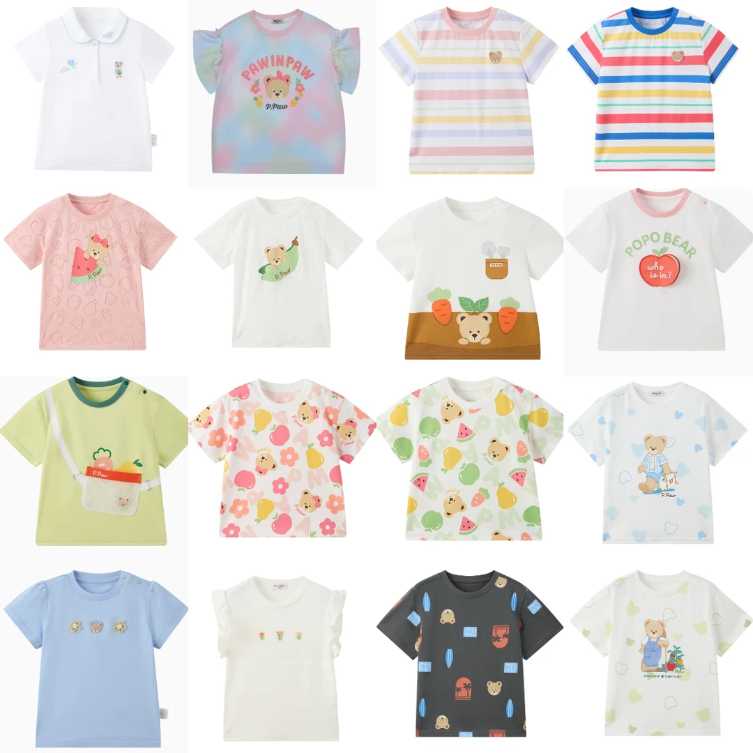 【女宝短袖+裤子搭配购集合】女宝卡通休闲时尚短袖可爱卡通集合