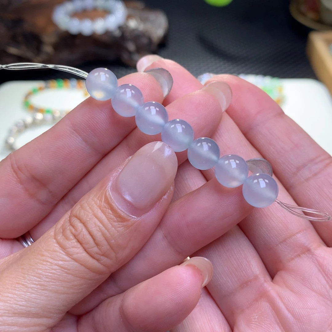 未镶嵌手链翡翠翡翠手串卡8.5