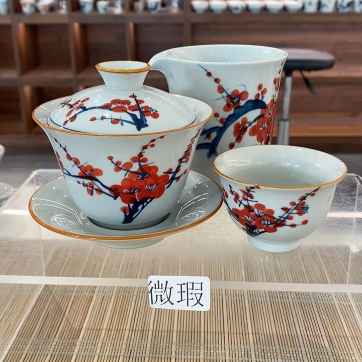 釉下老陶泥手工绘制