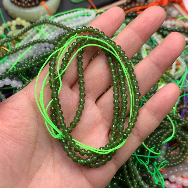 和田玉未镶嵌手链161