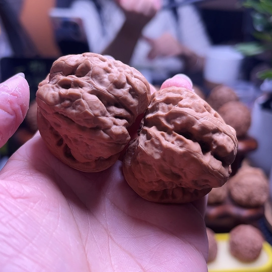 花***贵把件文玩核桃42+白茬蛤蟆22