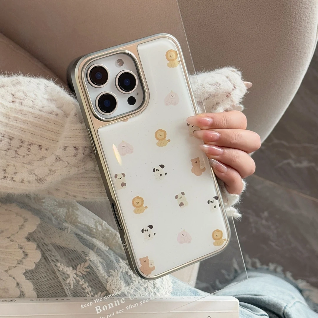可爱萌动物适用苹果16手机壳iPhone15promax新款14Pro少女13全包